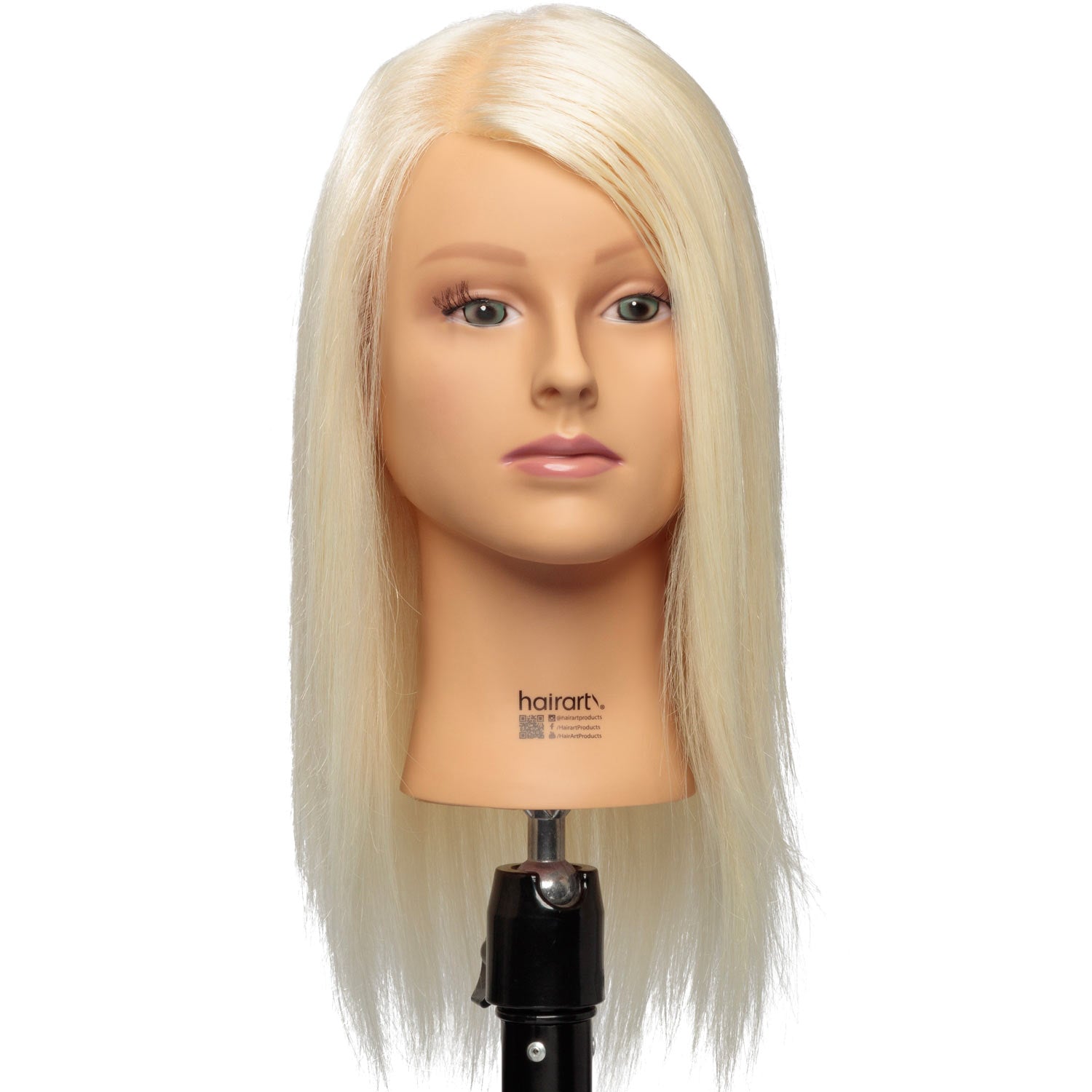 Chantal Virgin European Hair Mannequin Head - Dark Brown