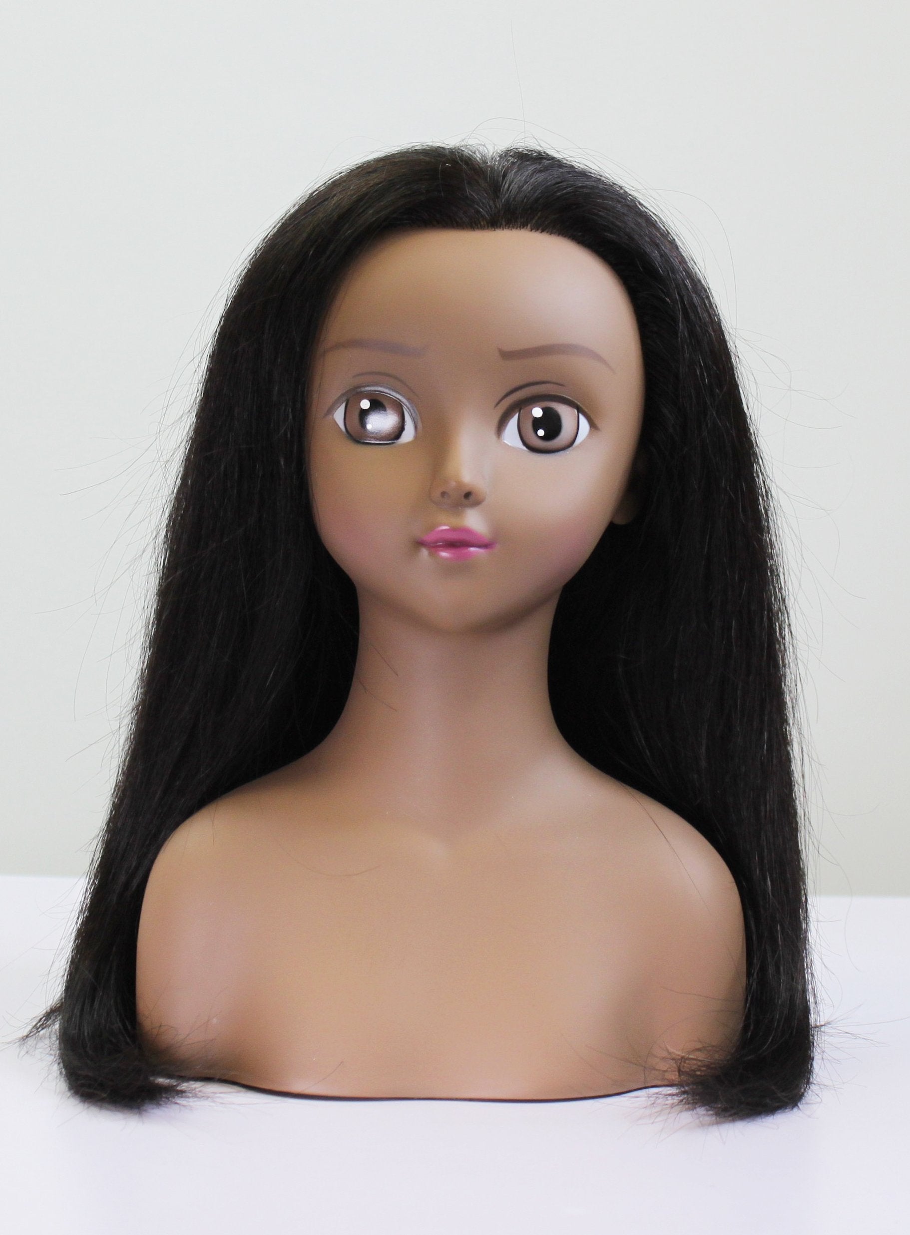 real hair mannequin head