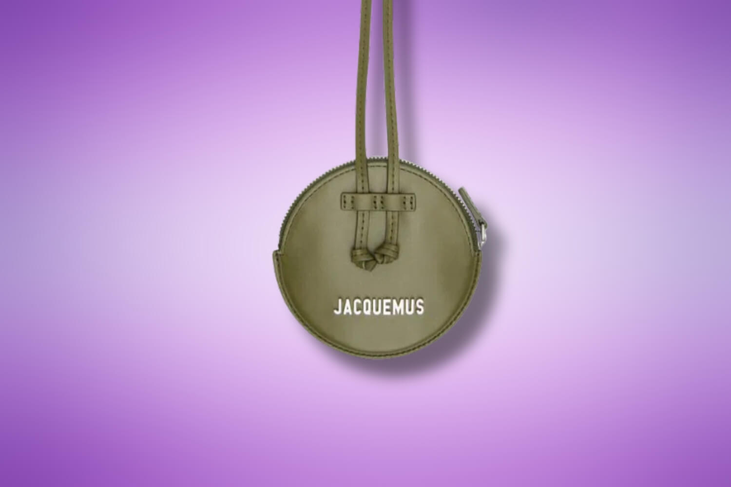 Jacquemus Khaki Le Raphia 'Le Pitchou' Wallet