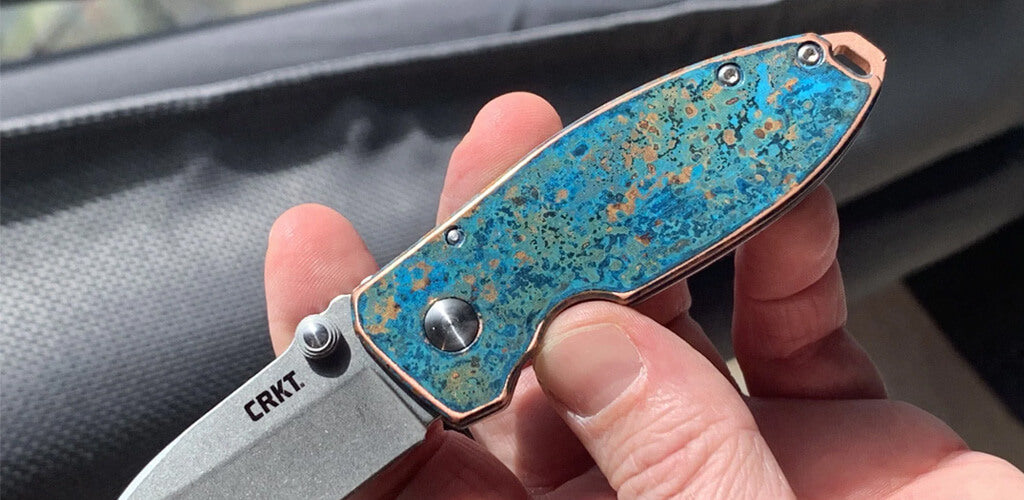 Copper Patina Knife