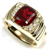 Men's Ruby Cocktail Ring