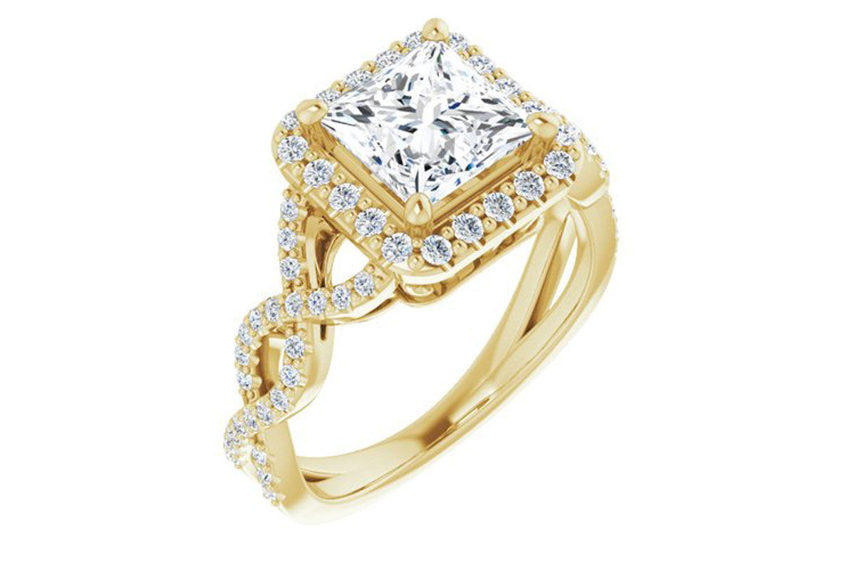 "Tessa" Halo Diamond Ring Setting