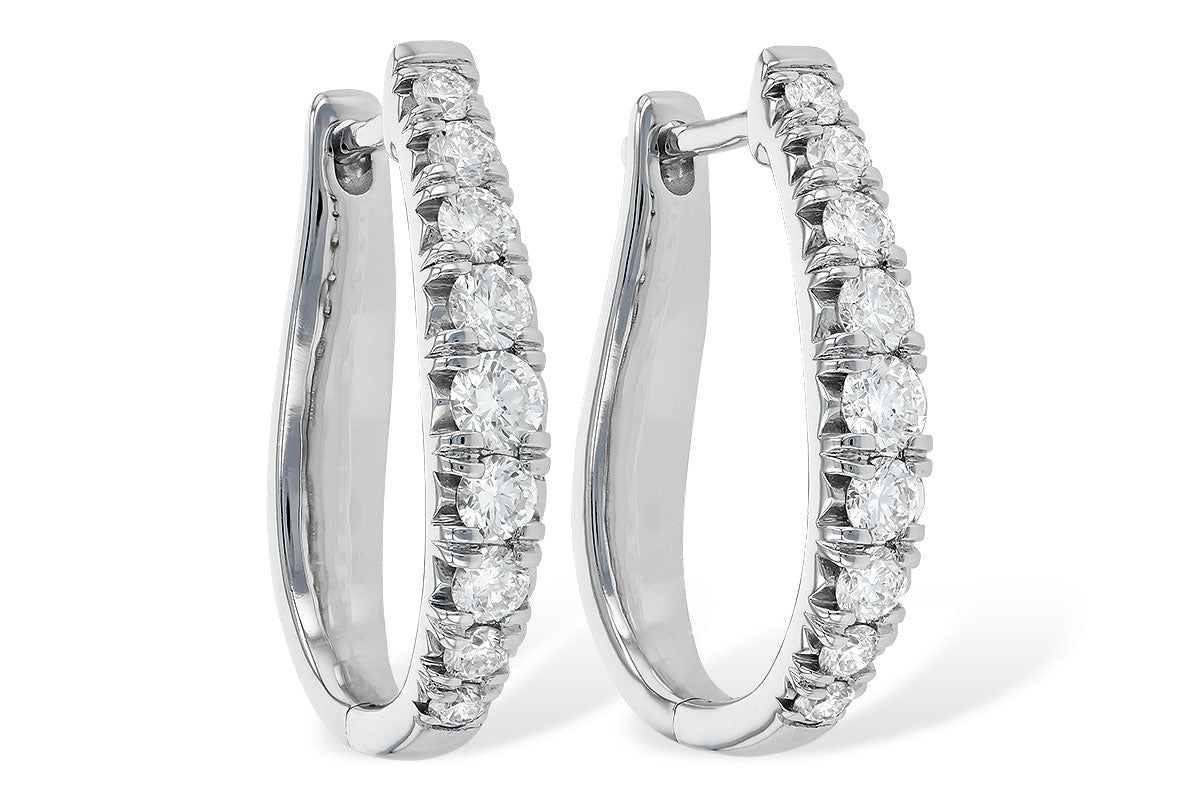 1ctw Diamond Hoop Earrings