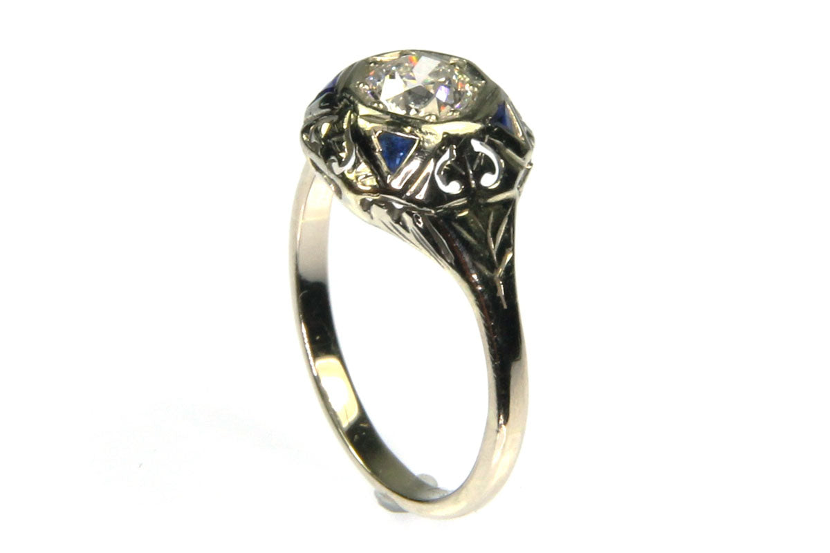 .50ct Old European Cut Diamond Ring