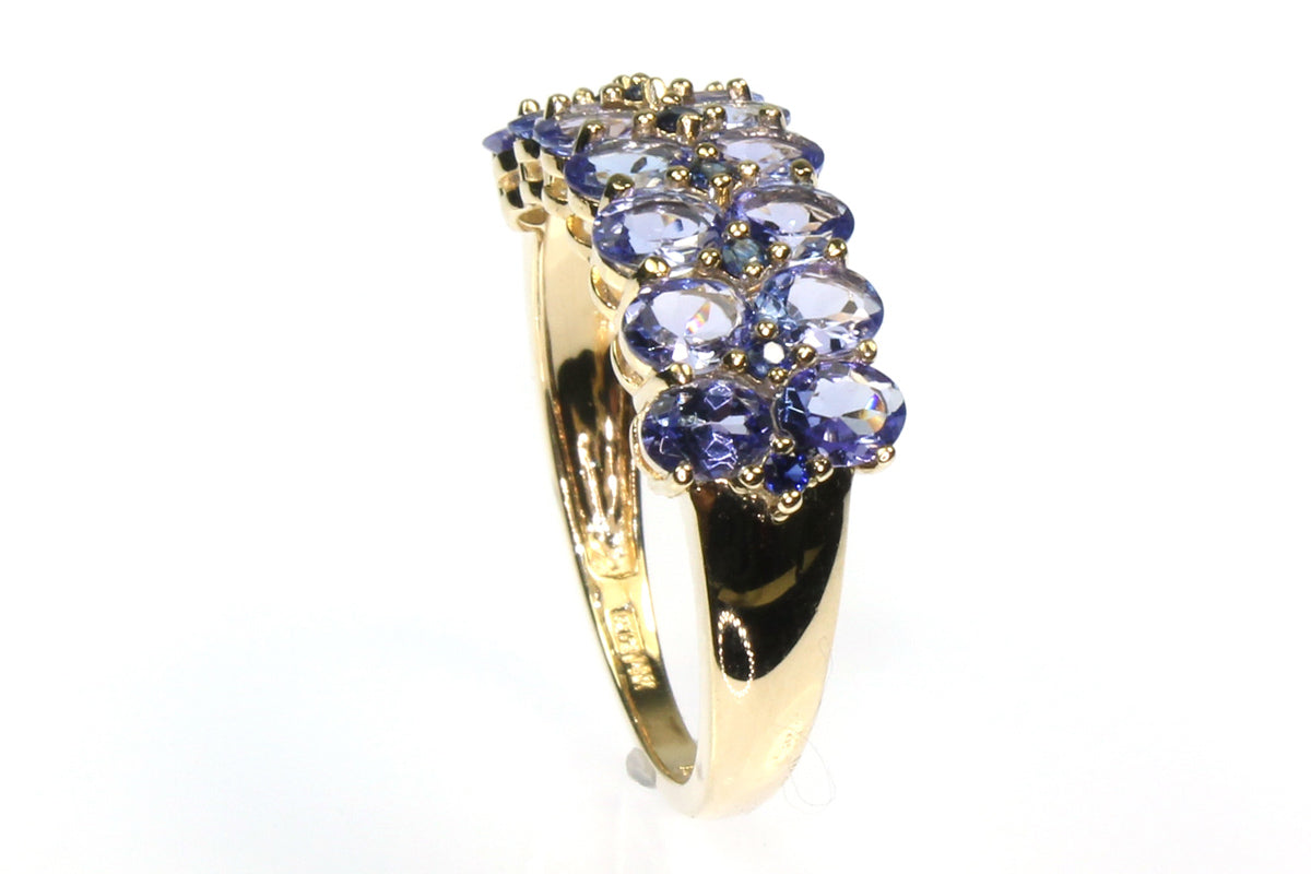 Tanzanite and Blue Sapphire Band