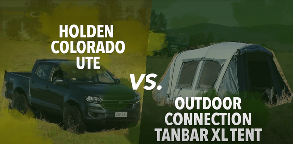 Tanbar Air XL Tent vs. Holden Colorado Ute by Outdoor Connection