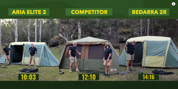 2 Room Tent Setup Comparison