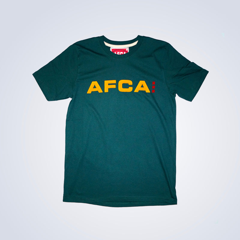 Super goed analyseren comfortabel T-shirt AFCA groen/geel