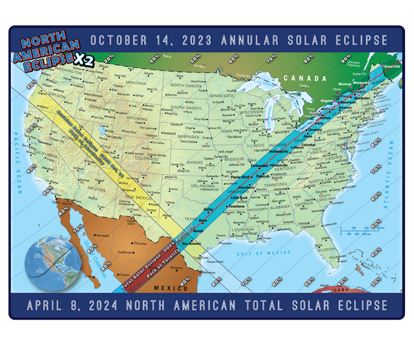 American Eclipse Map (Poster) American Paper Optics