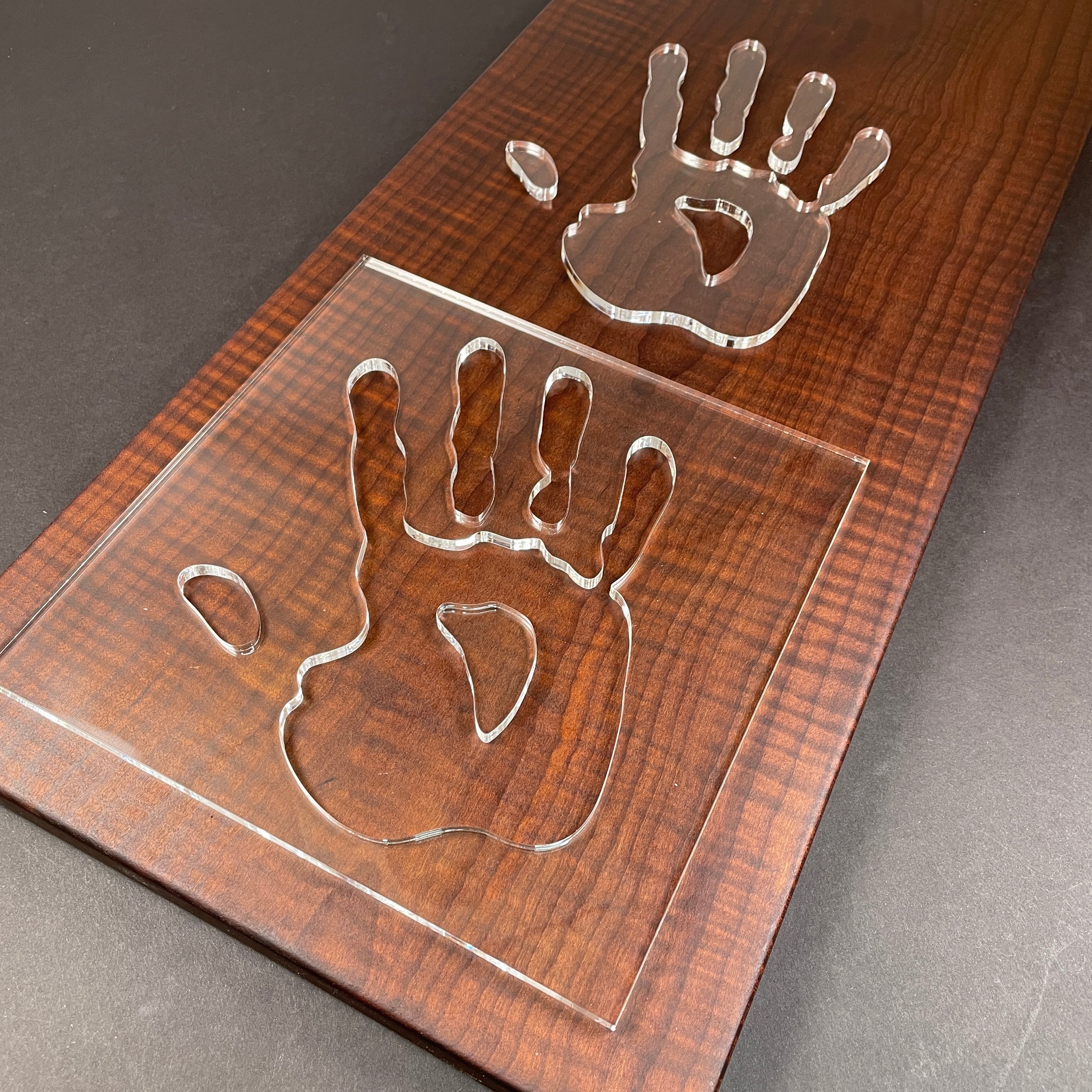  Hand Print Template (Clear Acrylic) 