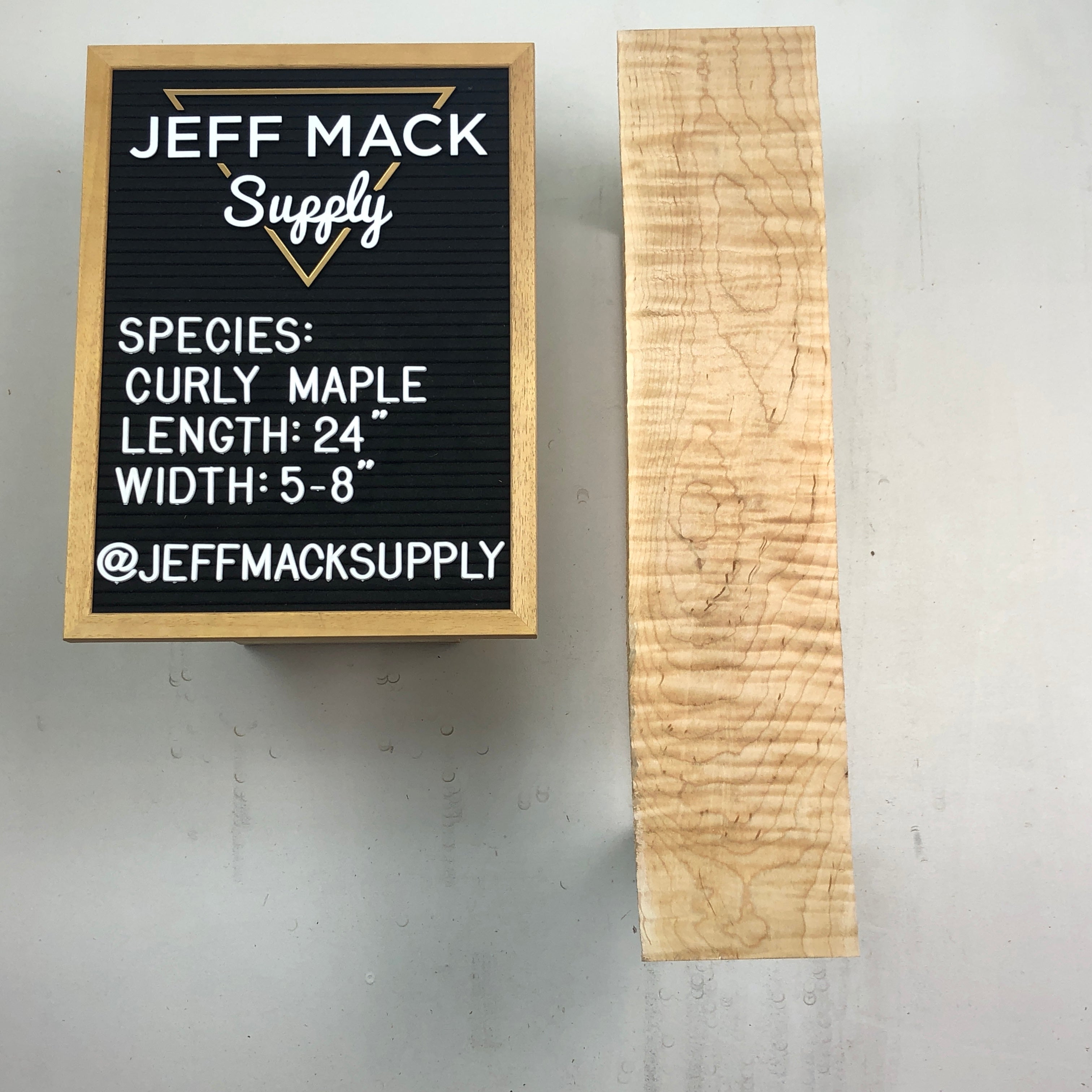  DIY Curly Maple Dimensional Boards 