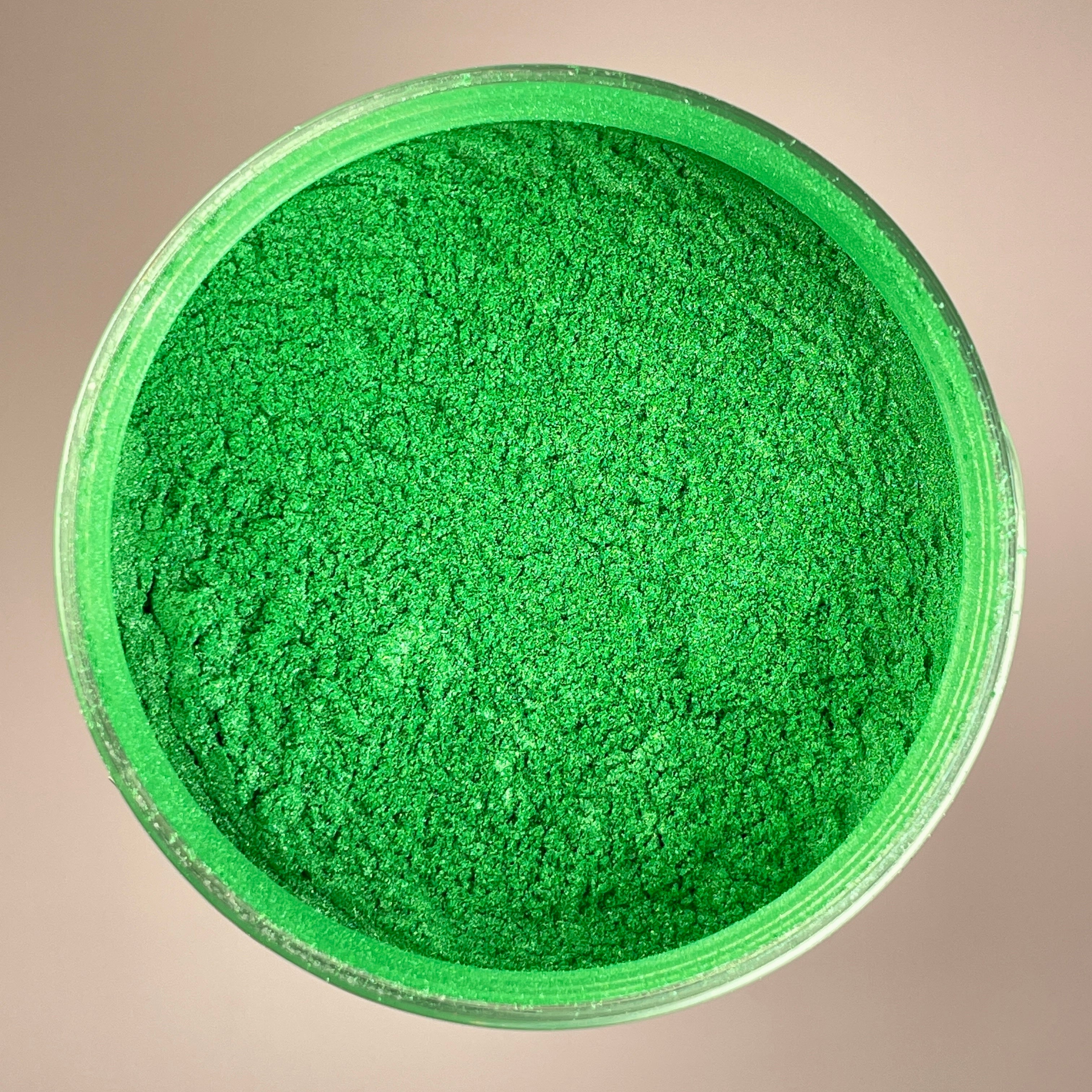  Shamrock Green Mica Powder - Beaver Dust Pigments 