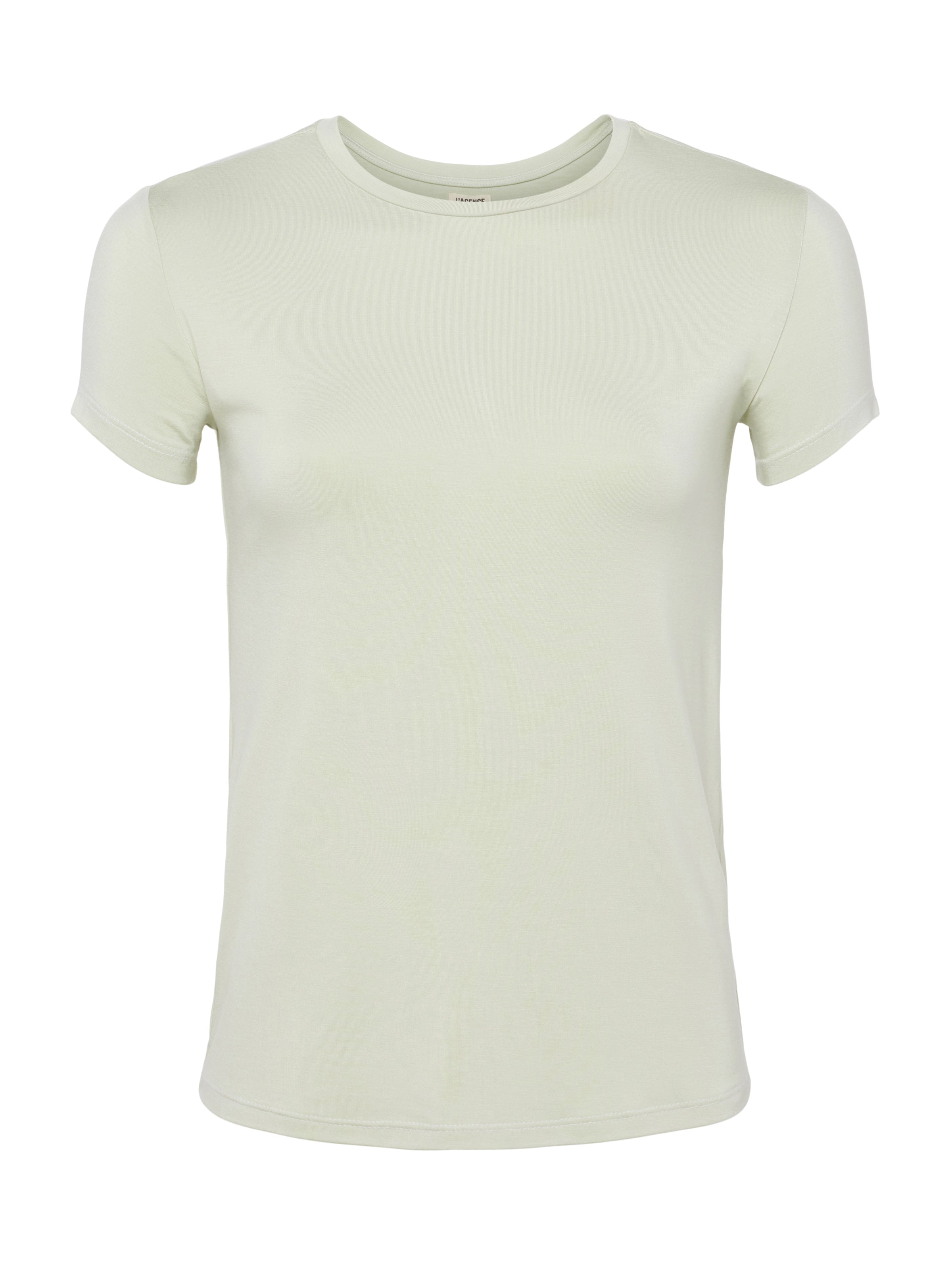 Shop L Agence Ressi Fitted Tee In Light Moss