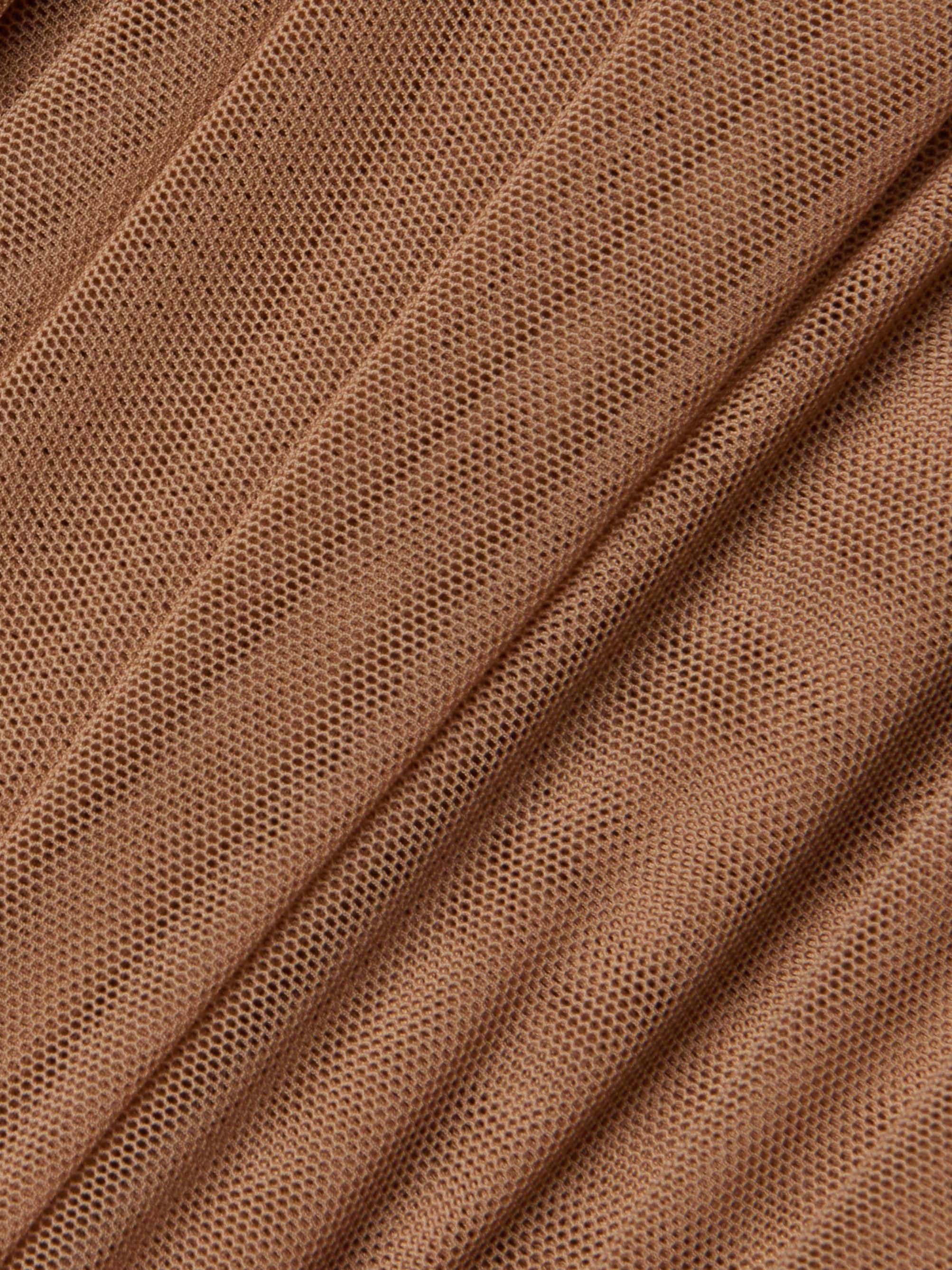 L Agence Poppie Off-the-shoulder Bodysuit In Brown