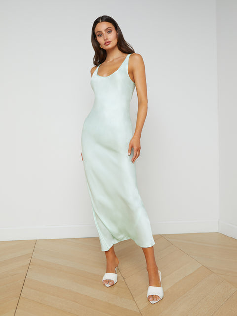 French Connection Cameron Dress in Chalk Blue