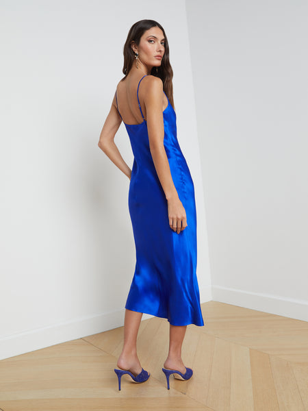 Sexy V-neck Draped Slip Dress