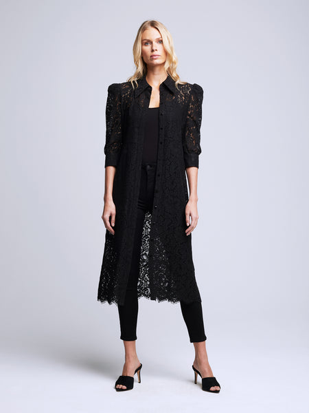 Belted Button Front Lace Tie Waist Waistline Shirt Maxi Dress With a Sash