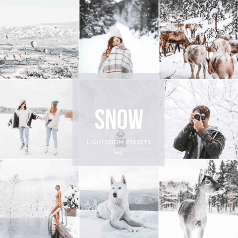 best lightroom presets for winter snow skiing mountains holiday season