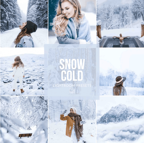 best lightroom presets for winter snow skiing mountains holiday season