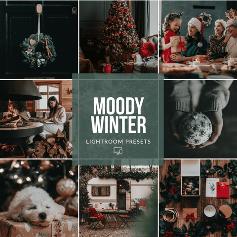 best lightroom presets for winter snow skiing mountains holiday season