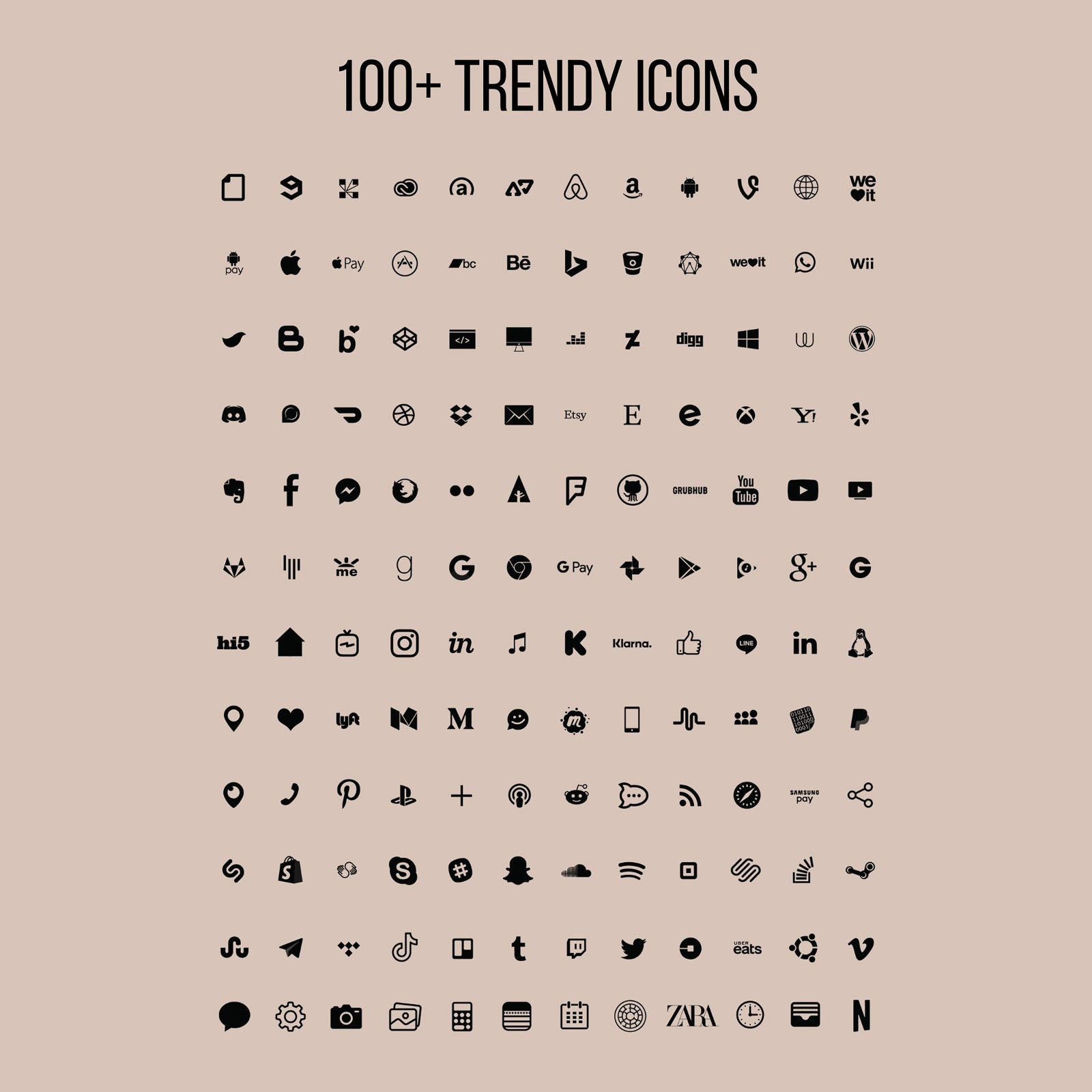 Dark Brown Ios 14 Icons 123presets