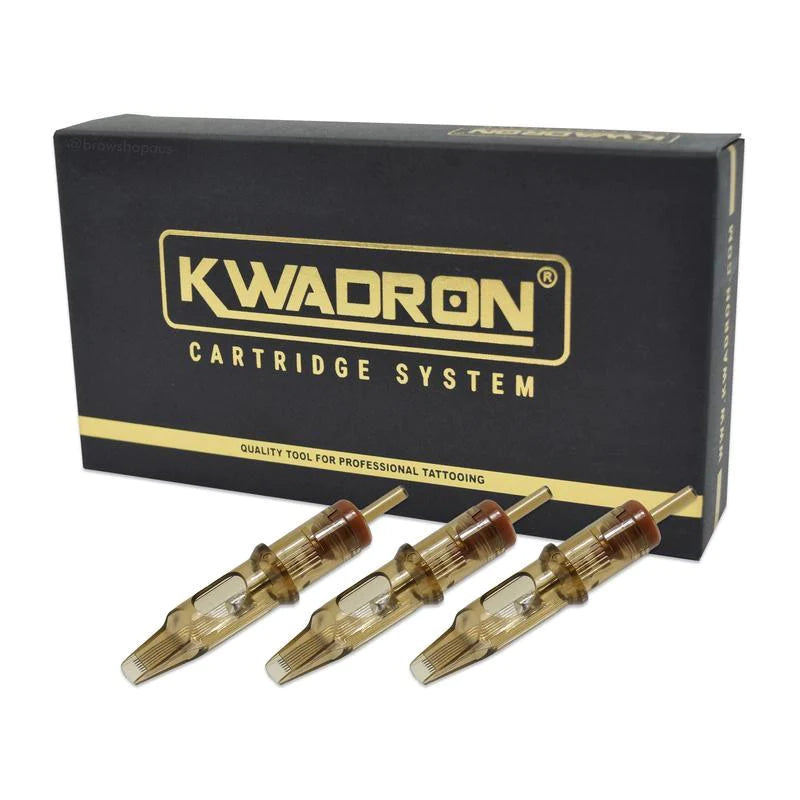 Kwadron Needle Cartridges #10 (0.30mm) Tight Round Liners Long Taper (Box of 20)