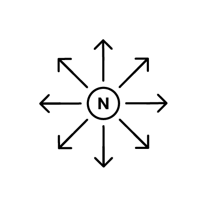 Icon illustrating the gradual release of nicotine