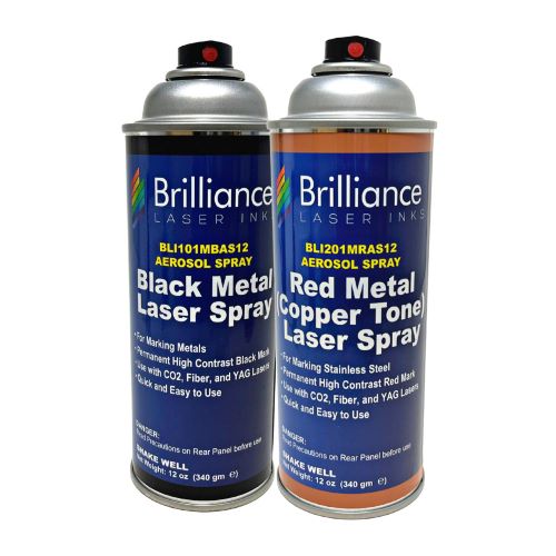 Brilliance Laser Inks with diode lasers - engraving (marking) steel,  aluminum, brass, copper