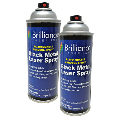 Black Metal Laser Spray Can - 12oz Aerosol – Brilliance Laser Inks