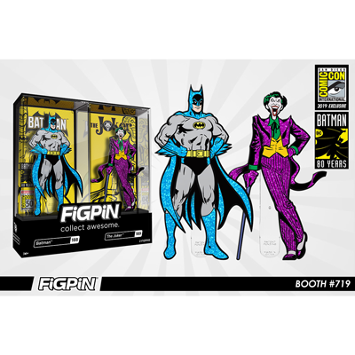 SDCC 2019 Exclusive Reveal: DC Comics - Batman™ & The Joker™ Glitter F –  FiGPiN