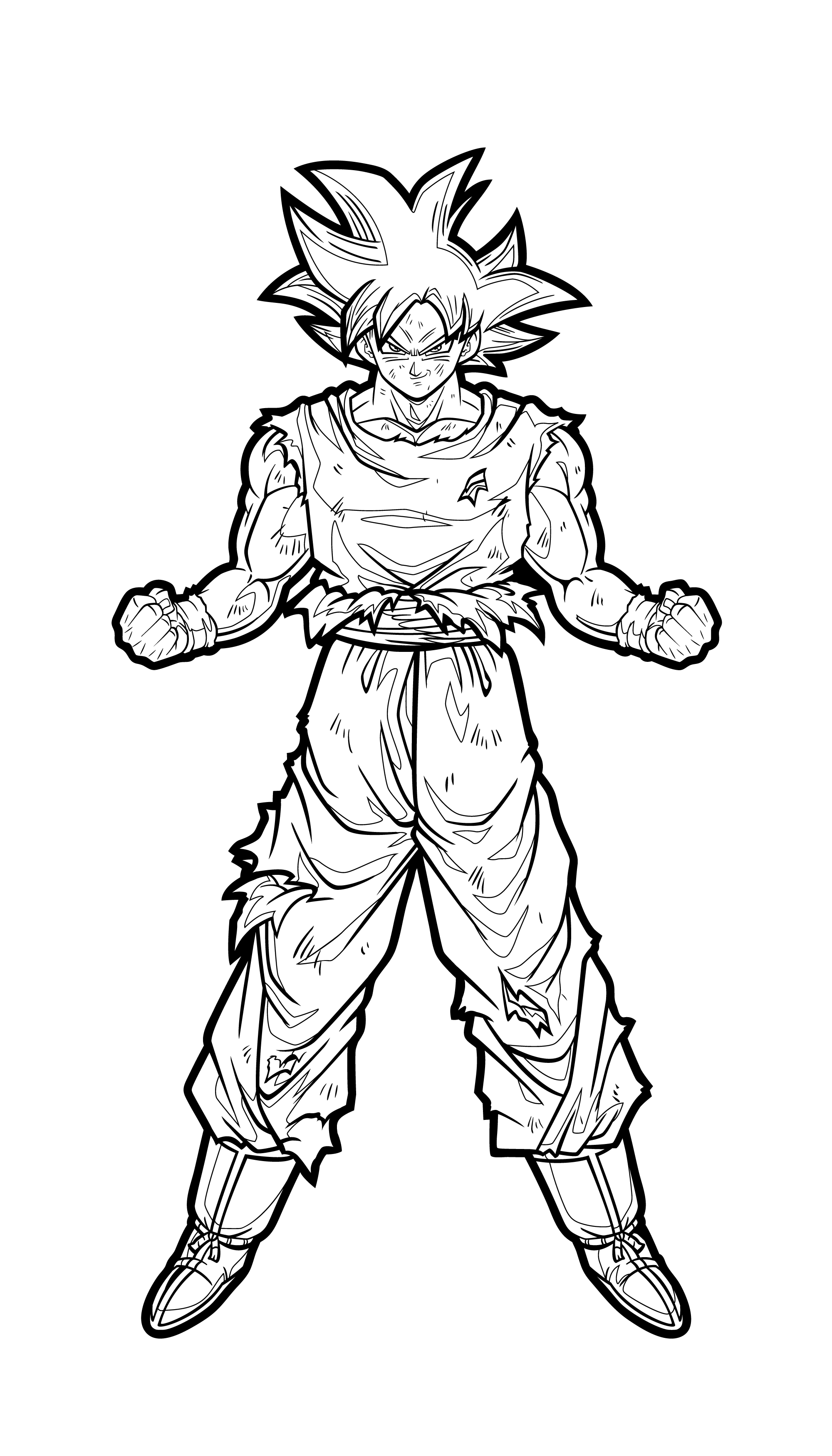 Dragon Ball Coloring Pages Ultra Instinct Kamehameha Coloring Pages