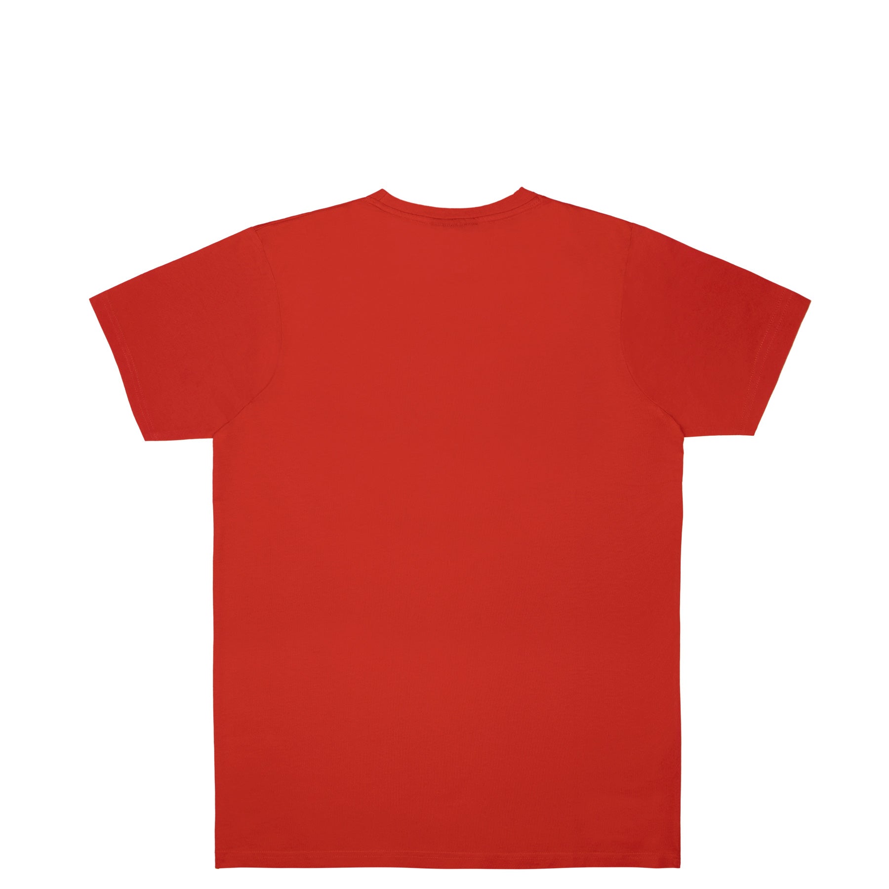 plain red t shirt front and back