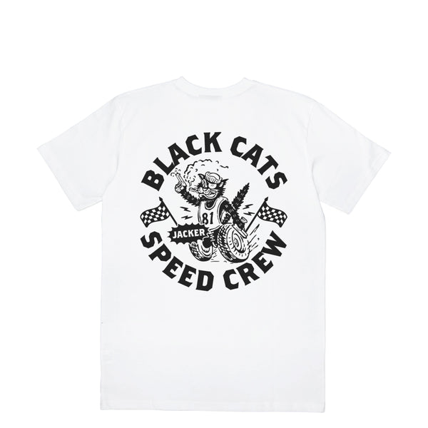 SPEED CATS - T-SHIRT - WHITE - JACKER