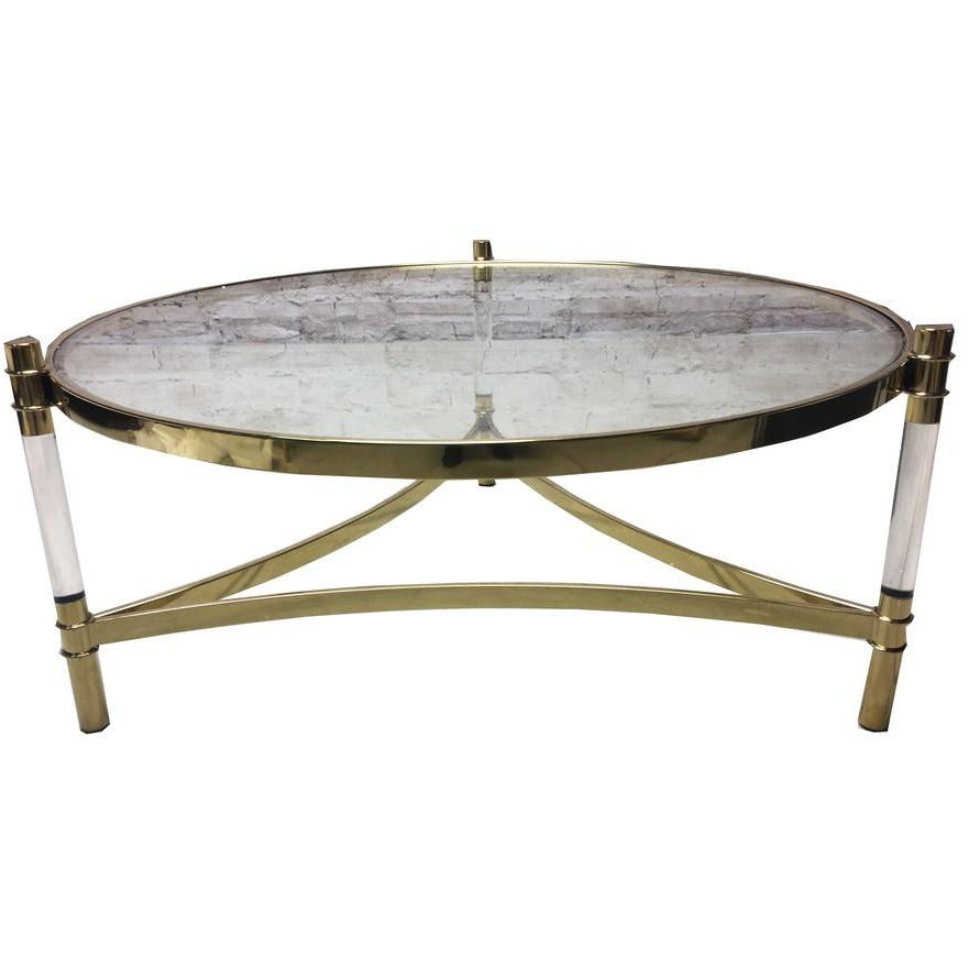 MONTANA COFFEE TABLE - GOLD STEEL - Luxe Living 