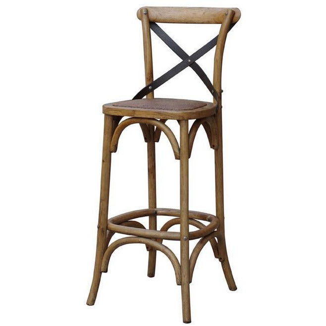 CROSS BACK BAR STOOL - Luxe Living 