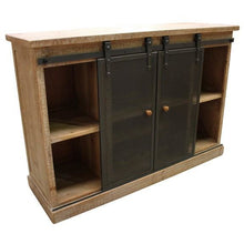 Load image into Gallery viewer, BUFFET WINE CABINET WITH METAL SLIDING DOORS - Luxe Living 