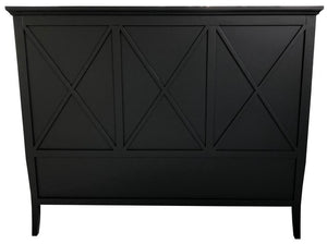 VILLA QUEEN HEADBOARD - BLACK POPLAR - Luxe Living 