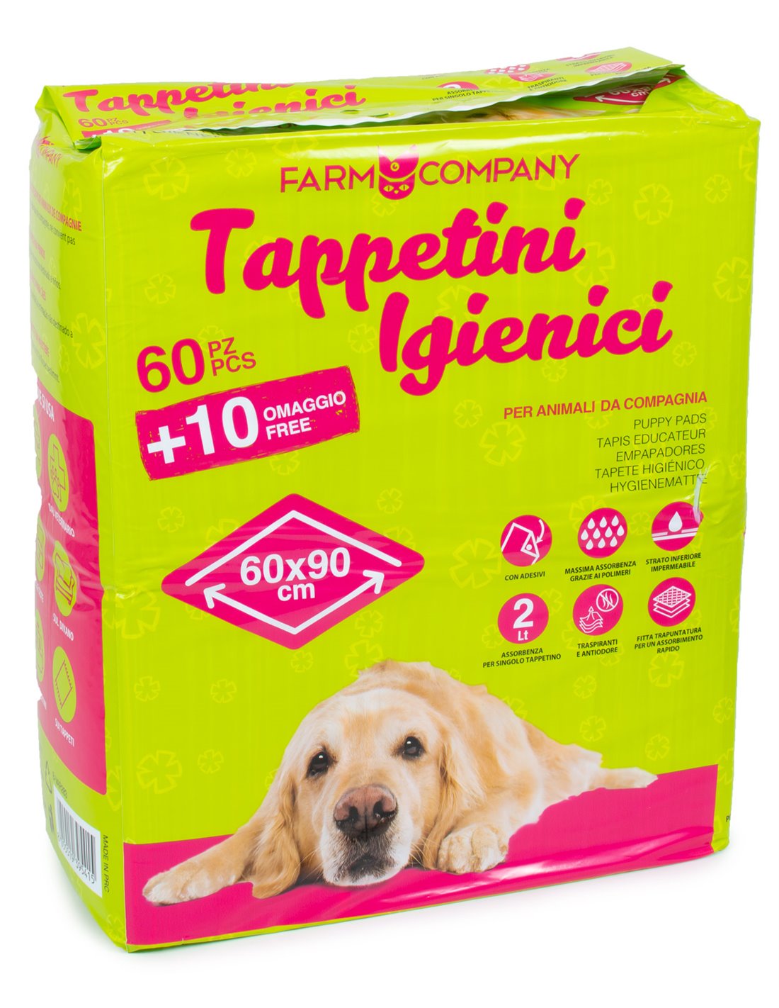 TAPPETINI IGIENICI PER CUCCIOLI 1 CONFEZIONE DA 70 PZ – artpetfood