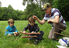 bushcraft scouts friction fire