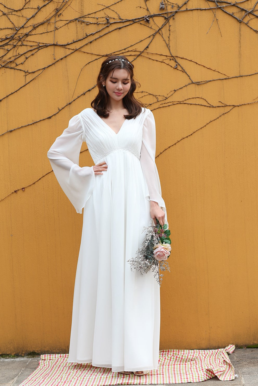 Váy cưới bầu áo cưới cúp ngực cho cô dâu bầu bì  Shopee Việt Nam