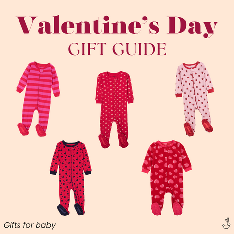 Valentine's Day Footed Pajamas for Babies