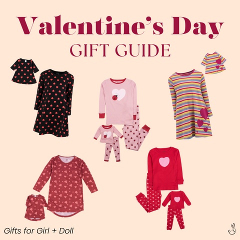 Matching Girl and Doll Oufits for Valentine's Day, fits 18 inch dolls