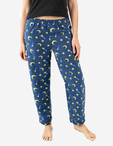 moon and stars fleece pants