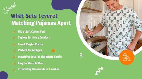 what set leveret matching pajamas apart