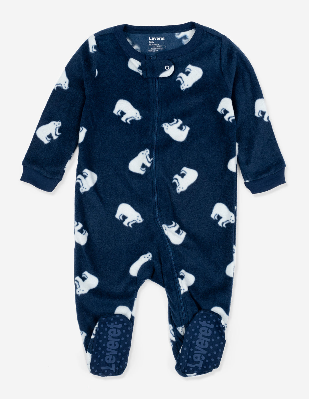 Leveret Footed Fleece Pajamas Leveret Clothing