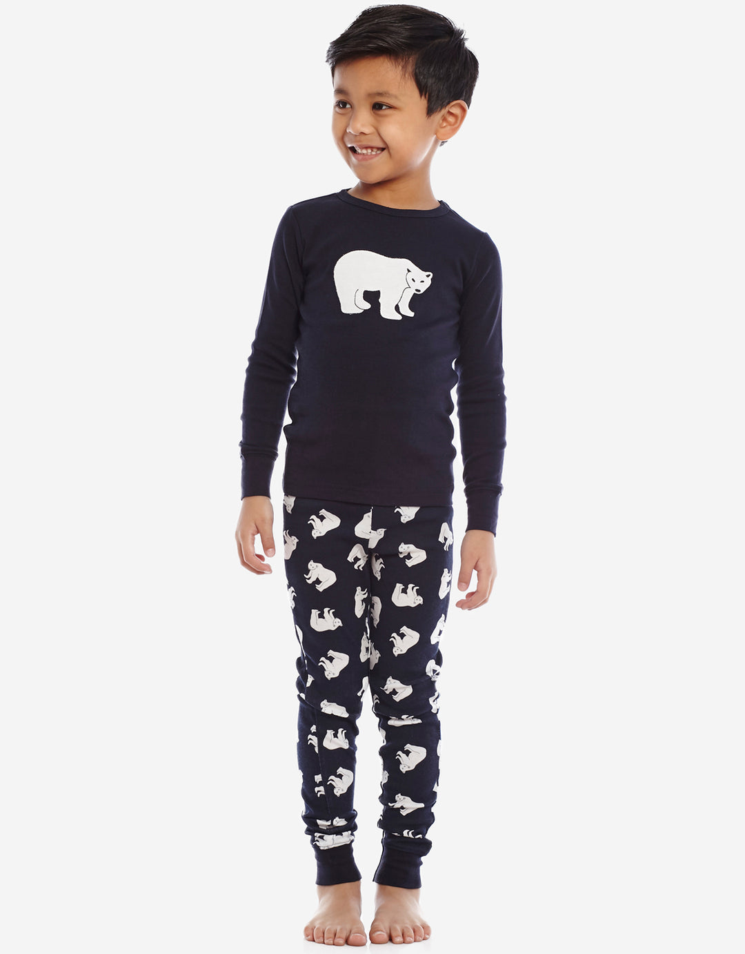 Merry Makers Men's Woven Print Pajama Pants in Polar Bear