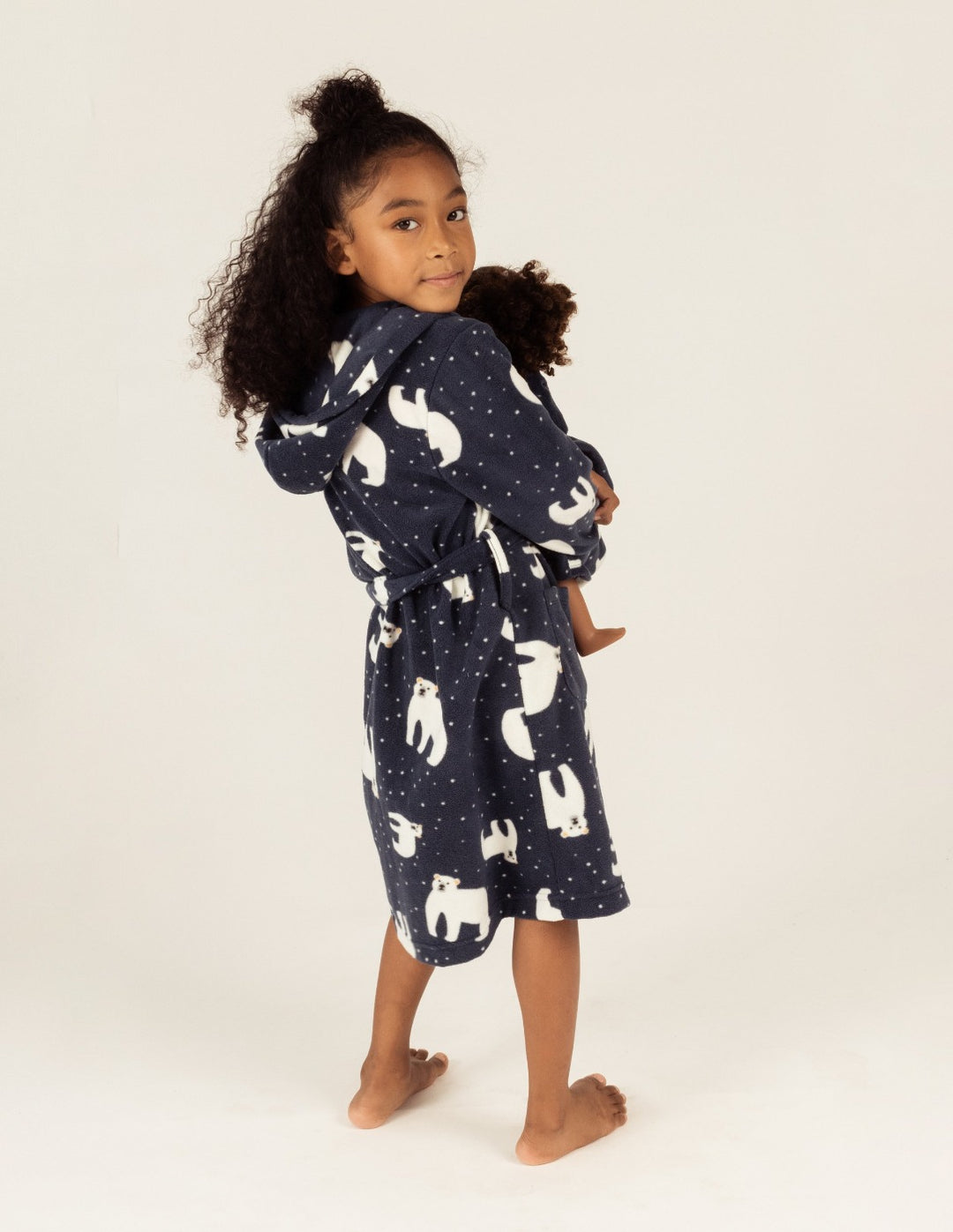 Polar Bear Fleece Girls Pajamas in Kid's Fleece Styles, Pajamas for Kids
