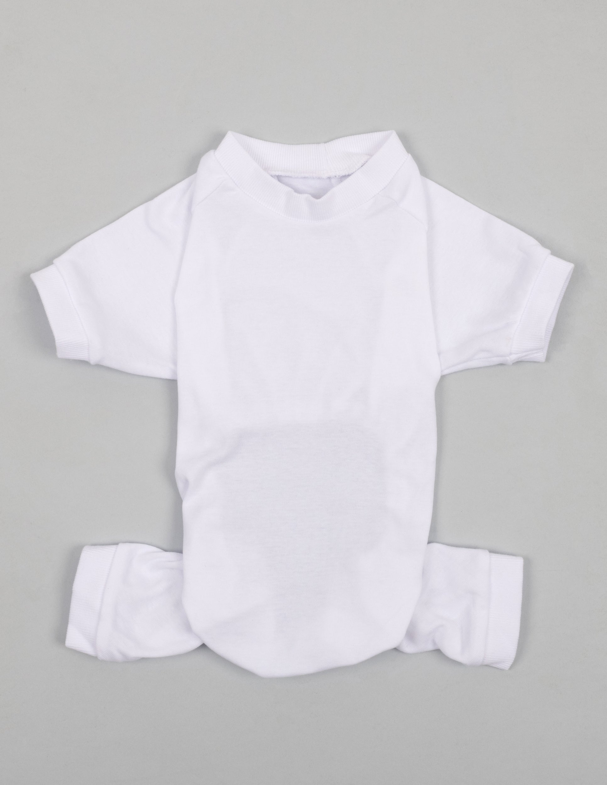 Kids Two Piece Solid White Pajamas Leveret Clothing