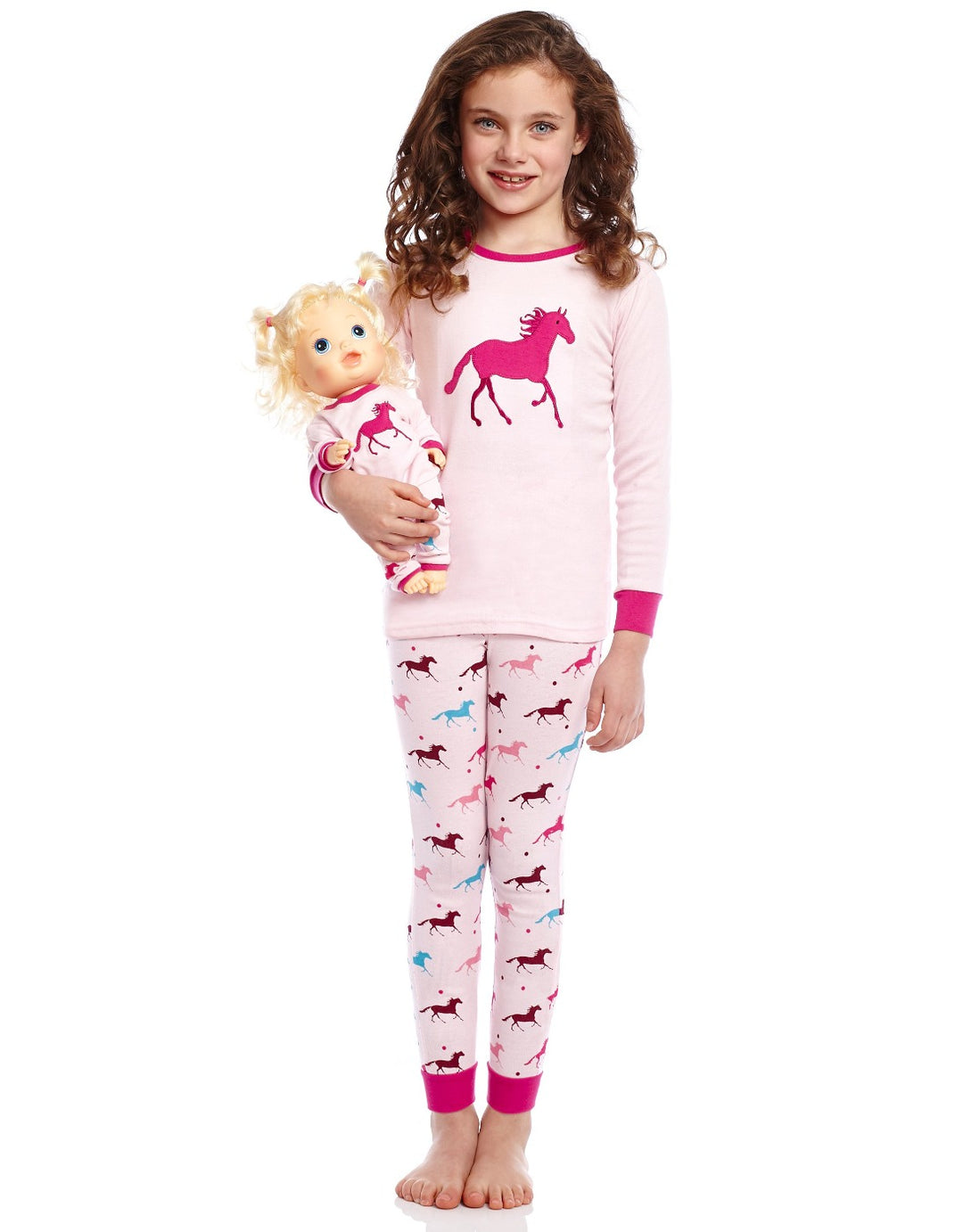 HDE Girls Unicorn Pajamas with Matching Doll Outfit Cotton Pajama