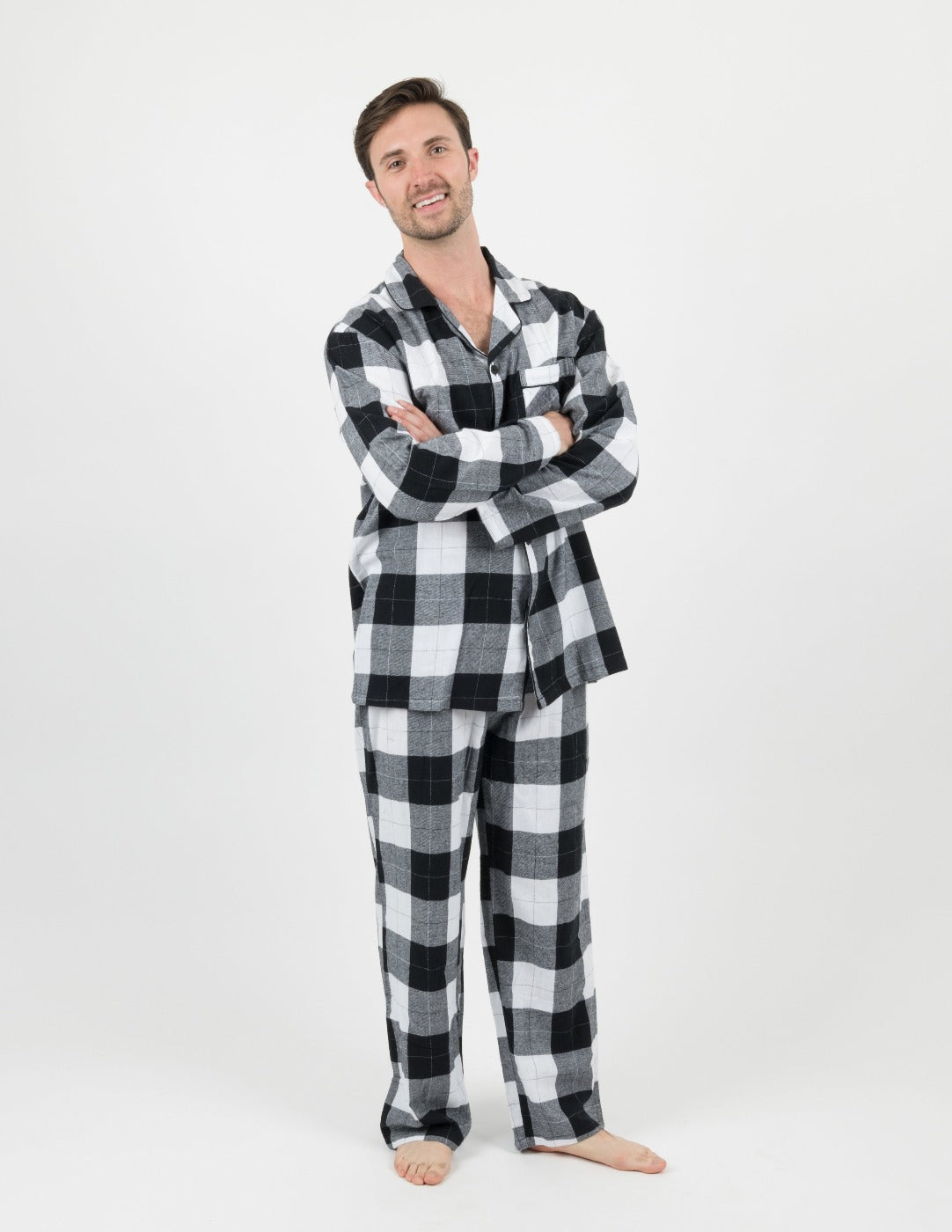 Leveret Mens Flannel Robe Christmas Robe Size Small-XXX-Large